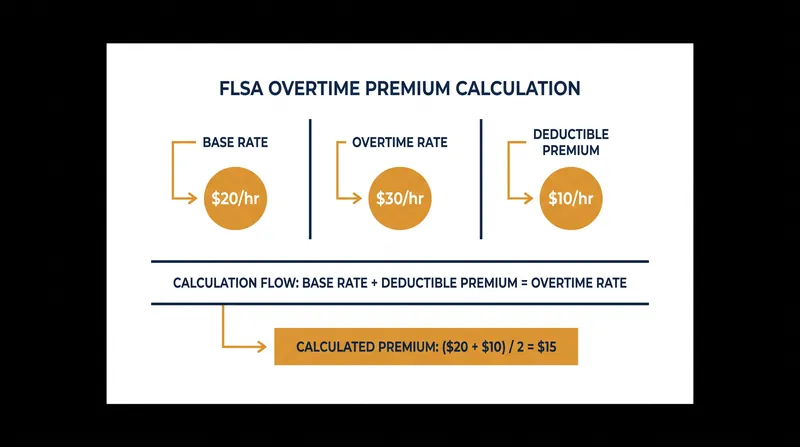 Only the premium portion of time-and-a-half overtime pay qualifies for the new federal tax deduction.