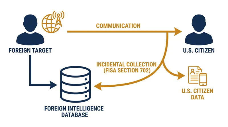 How domestic communications are incidentally collected under foreign surveillance authorities.