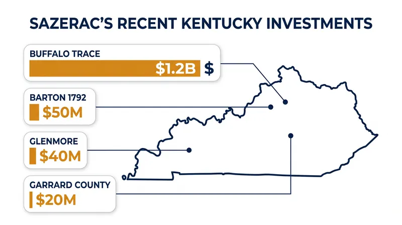 Sazerac has poured over $1 billion into its Kentucky infrastructure to meet global demand.