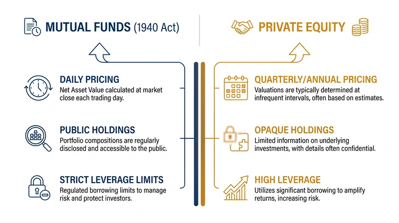 The Transparency Gap: How retail retirement assets differ from private market investments.