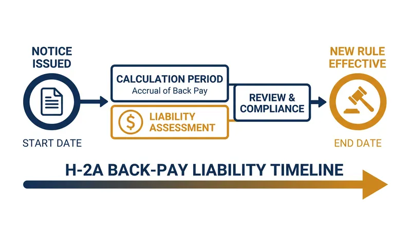 The back-pay liability window opens when the DOL issues its formal notice and closes when the new methodology takes effect.