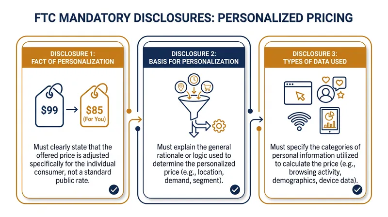 Under the proposed policy, businesses must clearly disclose how consumer data influences the final price.
