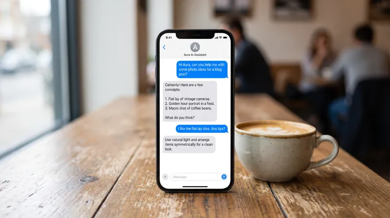 Users interact with the Instinct agent entirely through text messages and phone calls, bypassing traditional app interfaces.