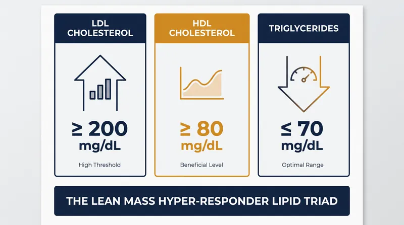 The paradoxical lipid triad of the Lean Mass Hyper-Responder phenotype.