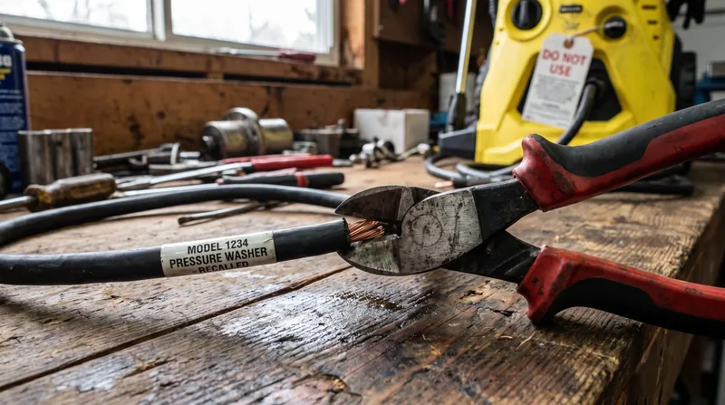 Consumers are instructed to cut the unplugged power cord in half and email a photo of the destroyed unit to receive a refund.