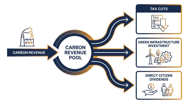 The economic impact of carbon pricing depends heavily on how governments recycle the generated revenue.