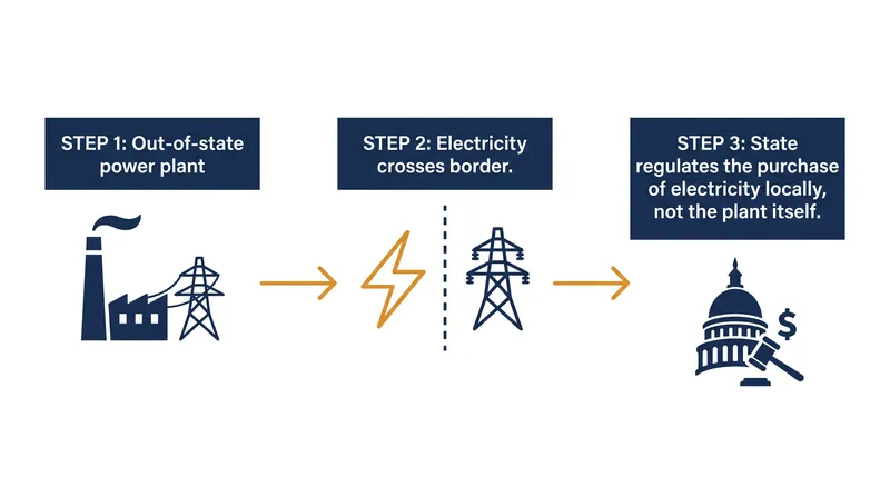 By regulating the point of sale rather than the point of production, states can legally influence out-of-state emissions.