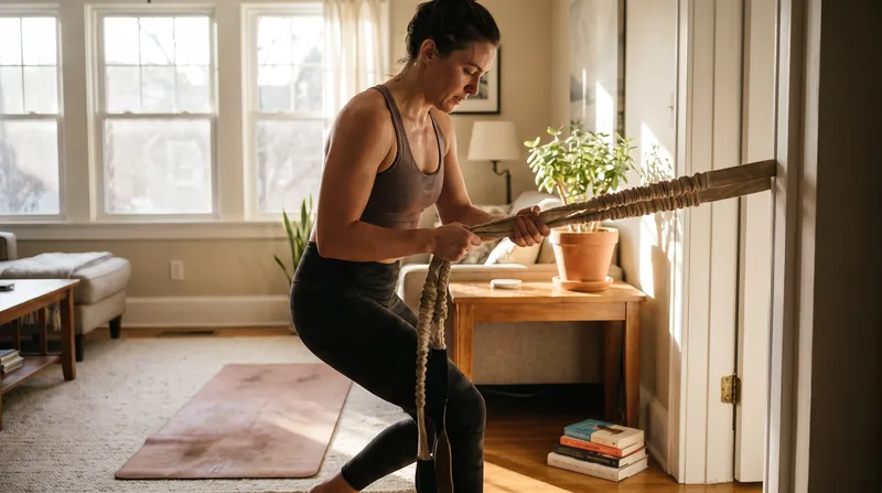 Resistance bands and light dumbbells can provide enough mechanical tension to trigger hypertrophy.