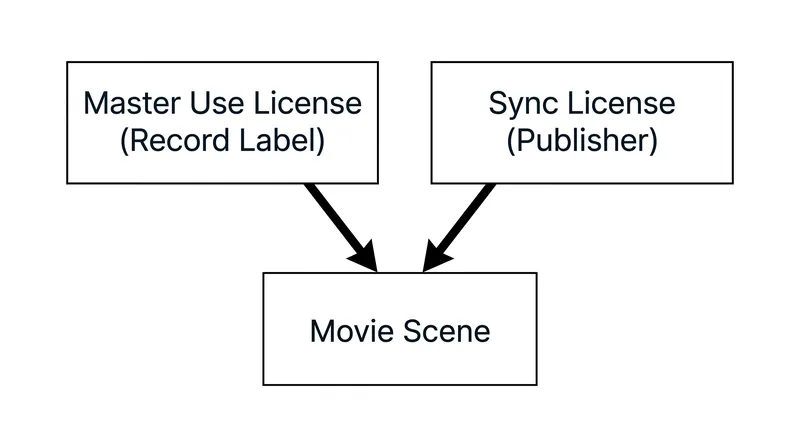Securing a song for visual media requires clearing rights from both sides of the copyright divide.