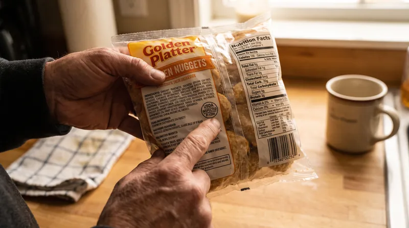 Consumers are urged to check the establishment number inside the USDA mark of inspection on their frozen chicken products.