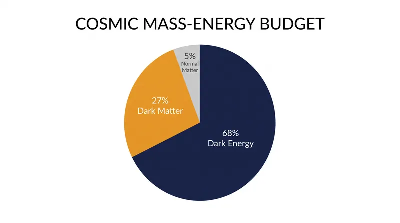 The standard model of cosmology dictates that 95% of the universe is composed of the dark sector.