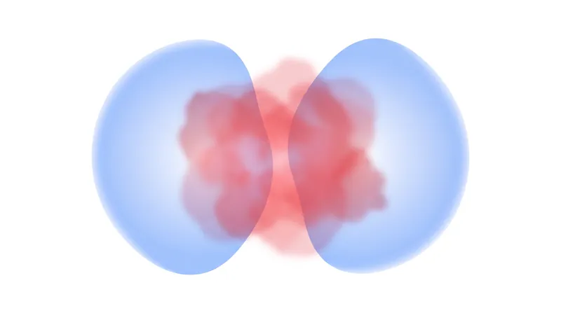 The Bullet Cluster collision physically separated normal matter from dark matter, proving dark matter is a distinct substance.