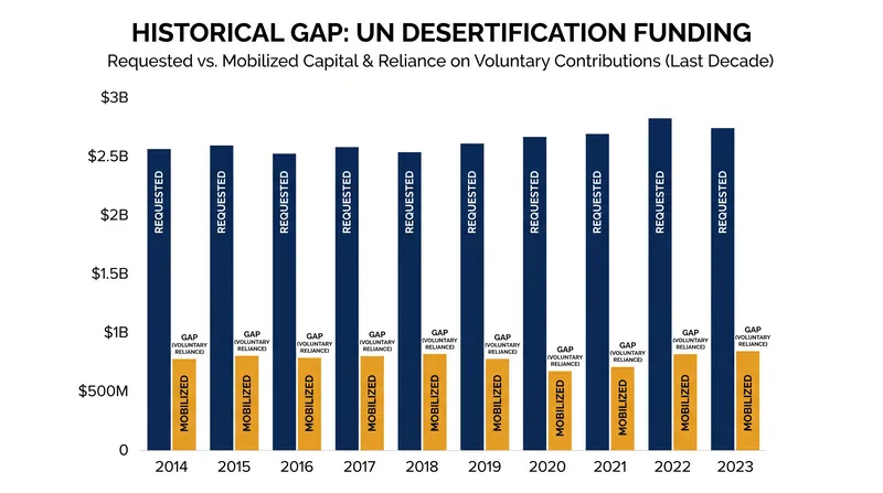Voluntary financial contributions often fall short of the comprehensive funding required by binding international frameworks.