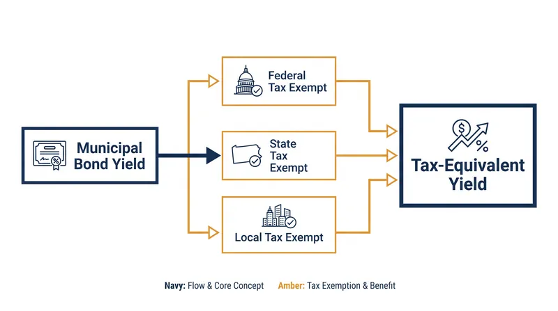 The tax advantages of municipal bonds can significantly increase their effective yield for high-bracket investors.