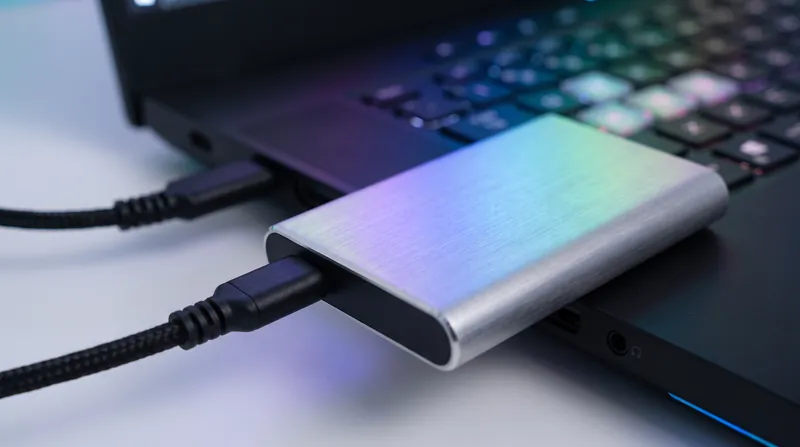 The new Portable SSD P9 utilizes USB4 to reach speeds of up to 4,000 MB/s.