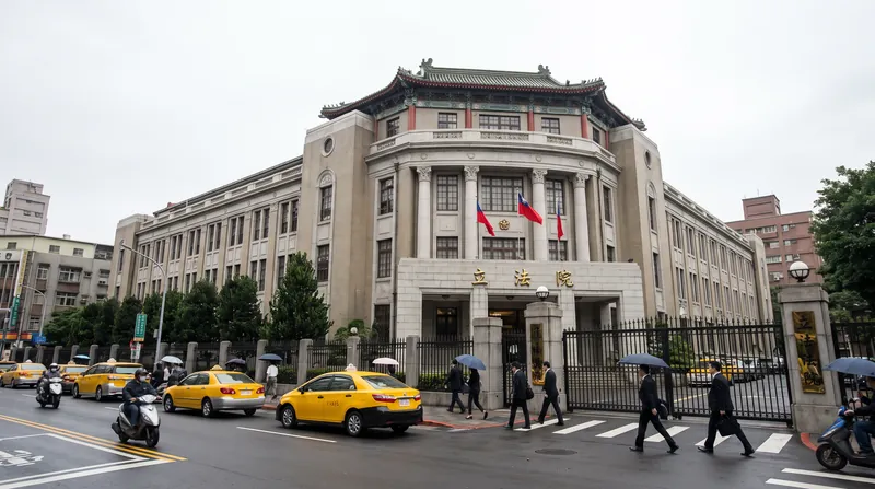 The record budget proposal now faces scrutiny in Taiwan's opposition-controlled legislature.
