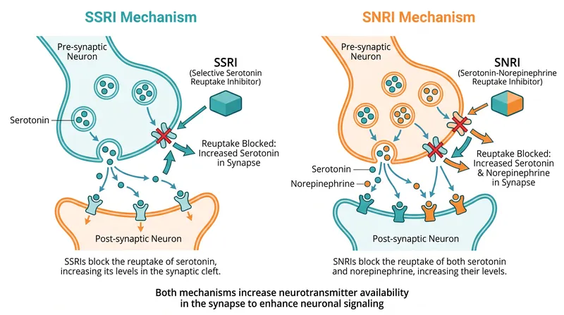 Different classes of antidepressants target different neurotransmitter systems, which accounts for their varying side-effect profiles.