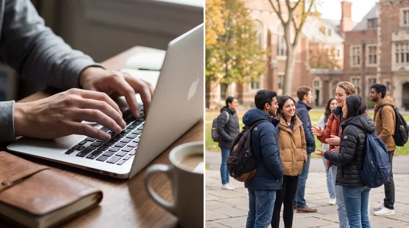 The true trade-off in online learning is not academic achievement, but the balance between scheduling utility and social experience.