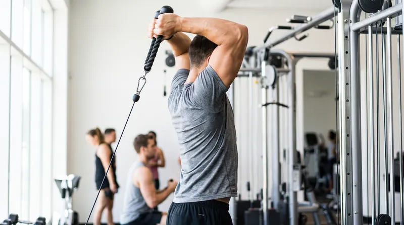 Exercises that are hardest in the stretched position, such as overhead triceps extensions, provide a superior hypertrophic stimulus.