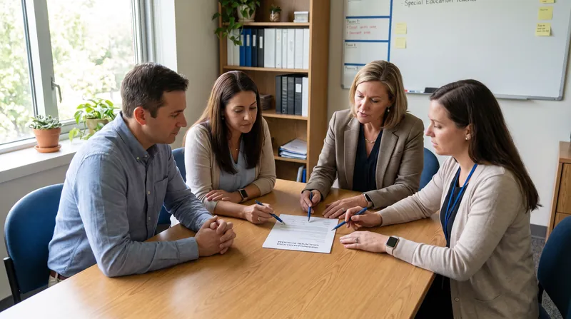 An IEP is a legally binding document drafted collaboratively by parents, teachers, and district representatives.