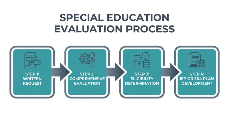 The legal pathway to securing an IEP or 504 Plan begins with a formal written request for evaluation.