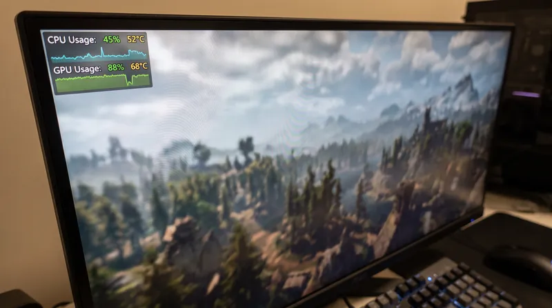 In-game telemetry overlays are the most effective way to diagnose which component is limiting performance.