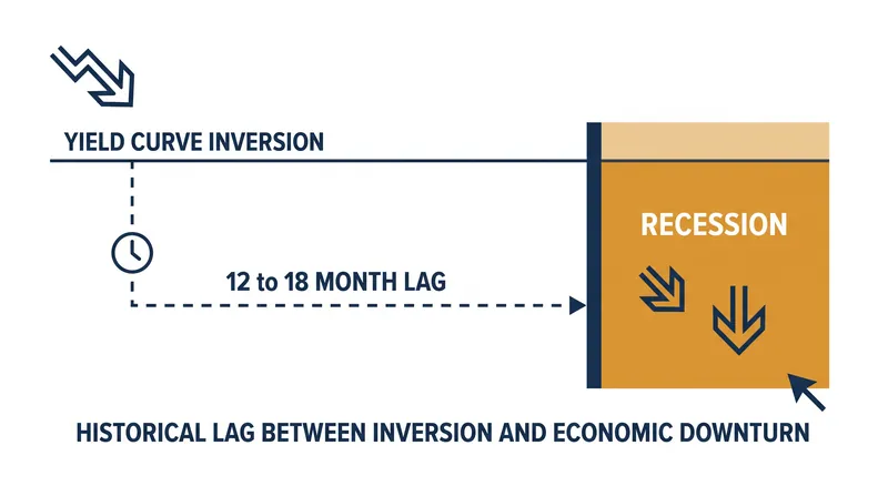 Historically, the lag between an inversion and a recession ranges from 12 to 18 months.