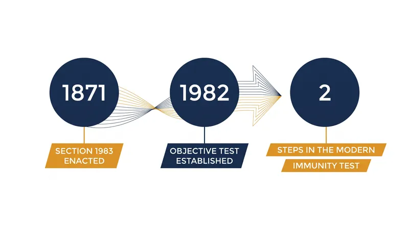 The structural timeline and framework of the qualified immunity doctrine.