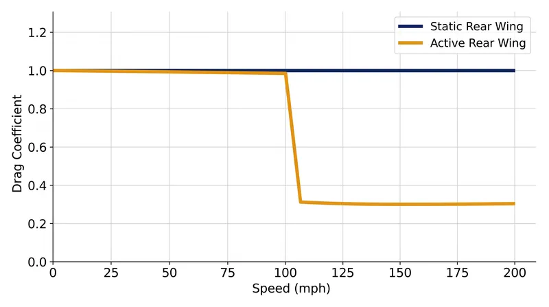 Active systems allow vehicles to shed drag at high speeds, a feat impossible with static wings.