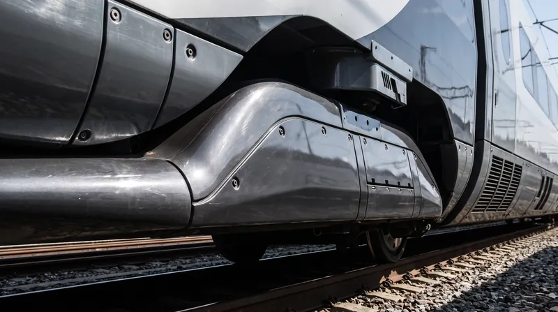 Exposed bogies create massive aerodynamic drag at high speeds, forcing engineers to enclose the wheelsets in flush-mounted fairings.