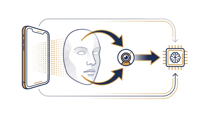 3D facial recognition relies on depth mapping rather than 2D photography.
