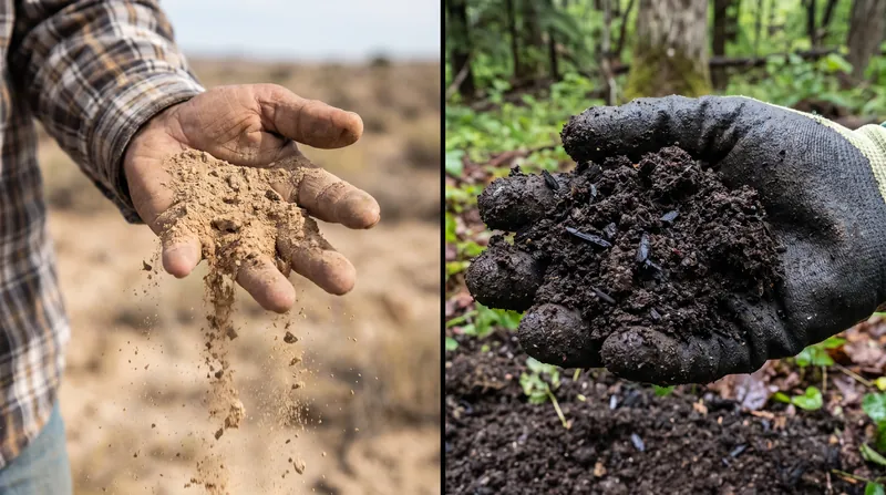 Biochar is particularly effective at increasing the field capacity and moisture retention of fast-draining sandy soils.