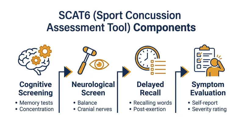 The SCAT6 tool attempts to provide objective cognitive data to counter the vulnerability of self-reported symptoms.