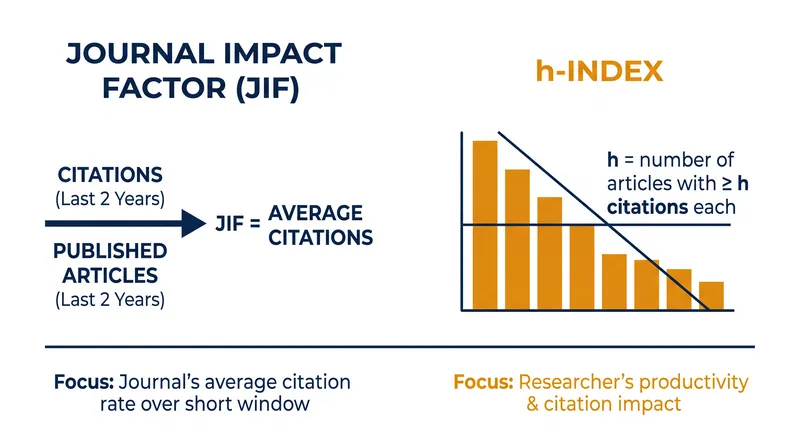 How the two legacy pillars of academic measurement are calculated.