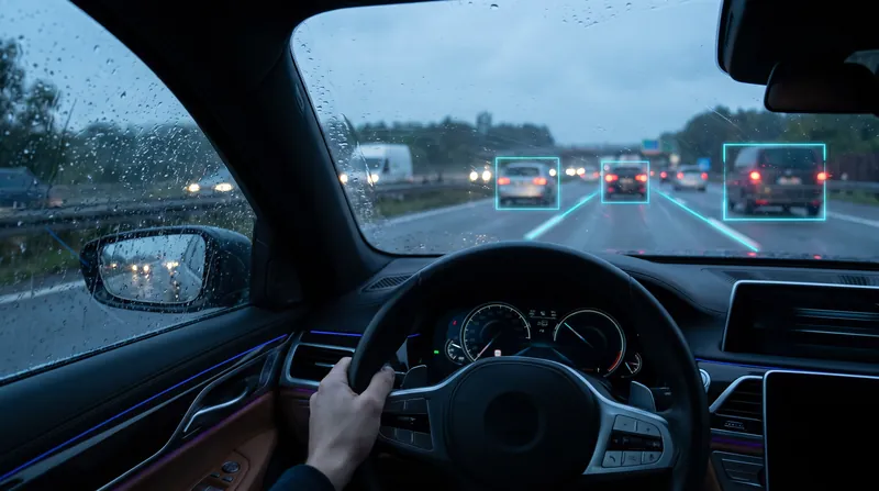 Sensor fusion combines the inputs from cameras, radar, and Lidar to create a unified digital model of the environment.