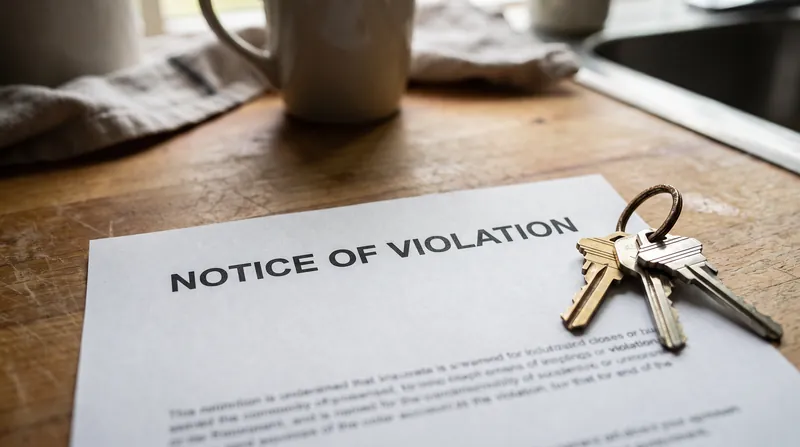 Enforcement of community rules typically begins with formal written notices before escalating to fines.