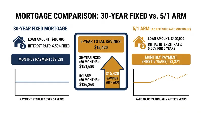 The 'ARM discount' provides substantial cash flow relief during the years a buyer is most likely to actually live in the home.