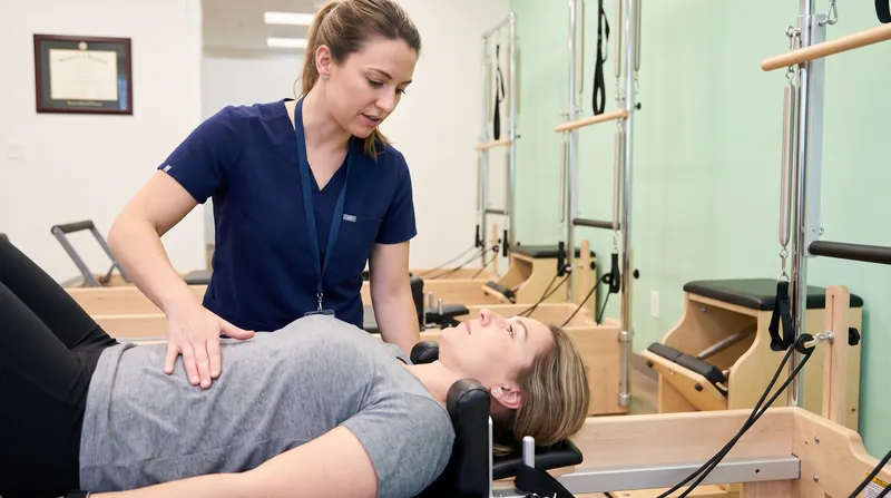 Pilates functions as a motor learning intervention, retraining the nervous system to fire spinal stabilizers before limb movement.