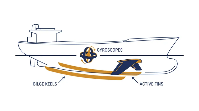 The anatomy of modern cruise ship stabilization systems.