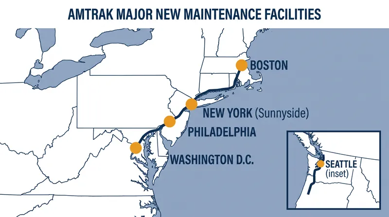 Sunnyside Yard is the fifth major maintenance facility to enter construction as part of Amtrak's nationwide fleet modernization.