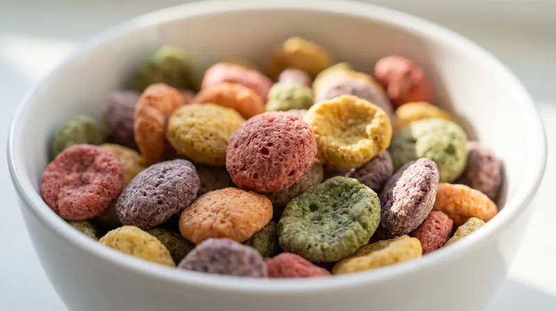 Iconic brands like Trix and Lucky Charms now derive their colors from natural sources like radishes, spirulina, and turmeric.