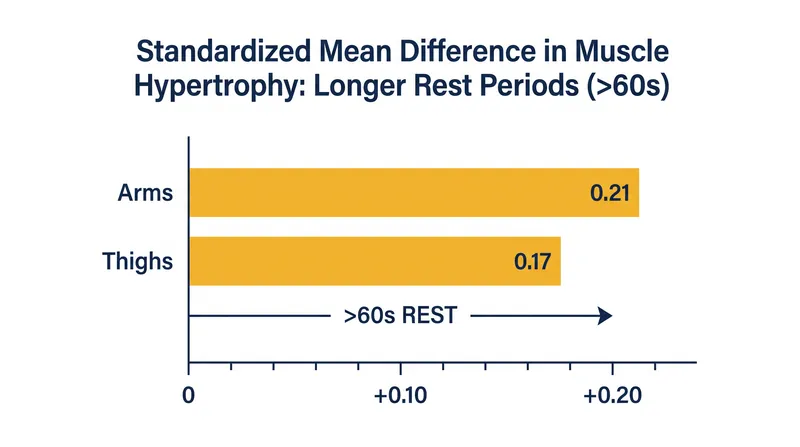A 2024 meta-analysis found a consistent hypertrophic benefit to resting longer than 60 seconds.
