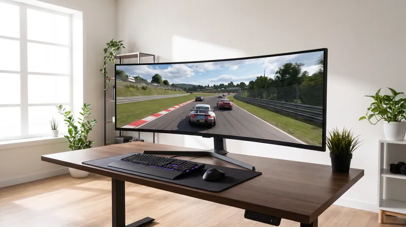 The 49-inch Odyssey OLED G9 utilizes a Penta Tandem panel to reach 720Hz in its dual-mode setup.