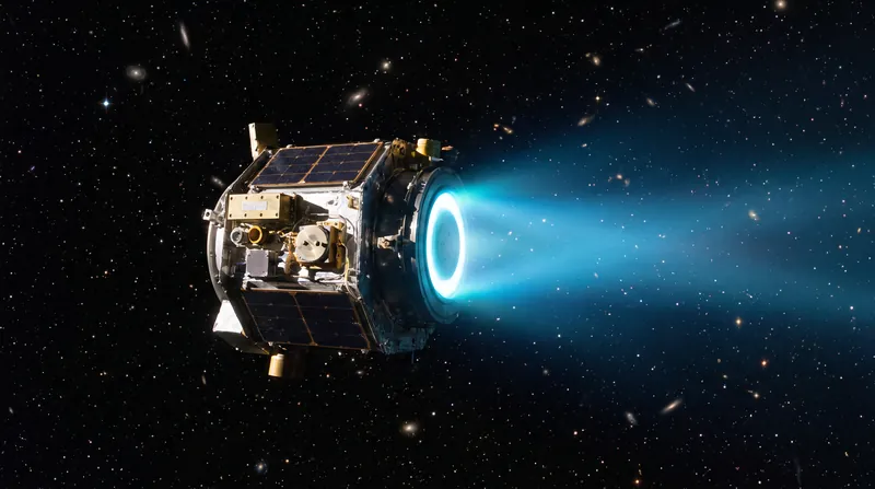 Electric propulsion systems offer vastly higher efficiency, bypassing the limits of chemical rockets.