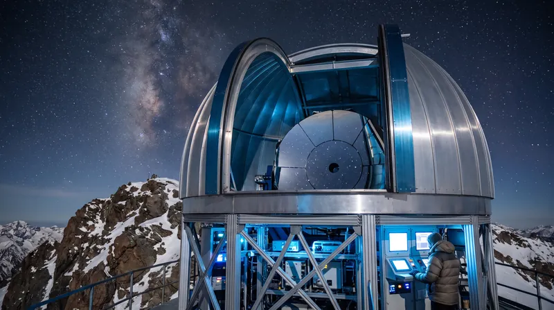Optical telescopes at high elevations are used to track objects in deep space and geostationary orbits.
