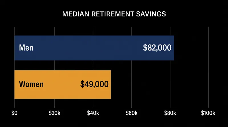 Women face a severe retirement savings gap, compounded by career interruptions for caregiving.