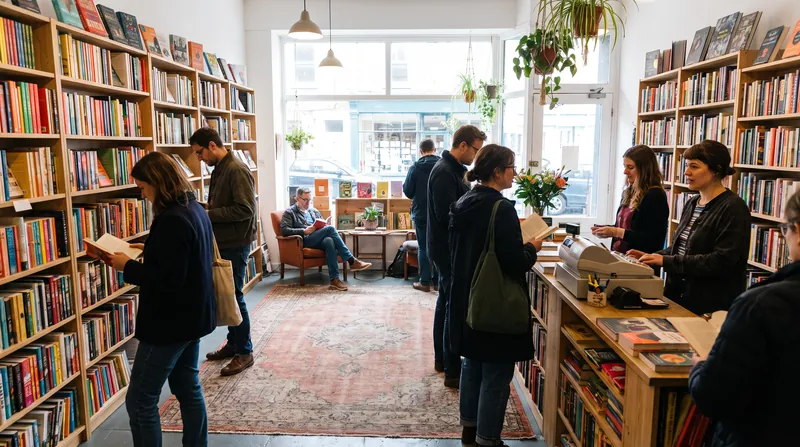 Physical bookstore distribution remains the strongest competitive advantage of the traditional publishing model.