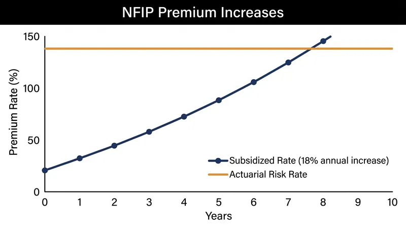 Most primary residences face an 18% annual cap on premium increases until they reach their full risk-based rate.
