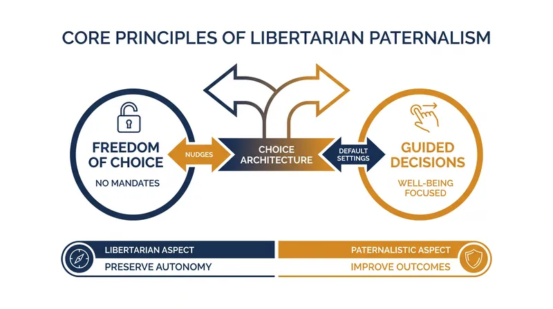 Libertarian paternalism seeks to guide choices without restricting freedom.
