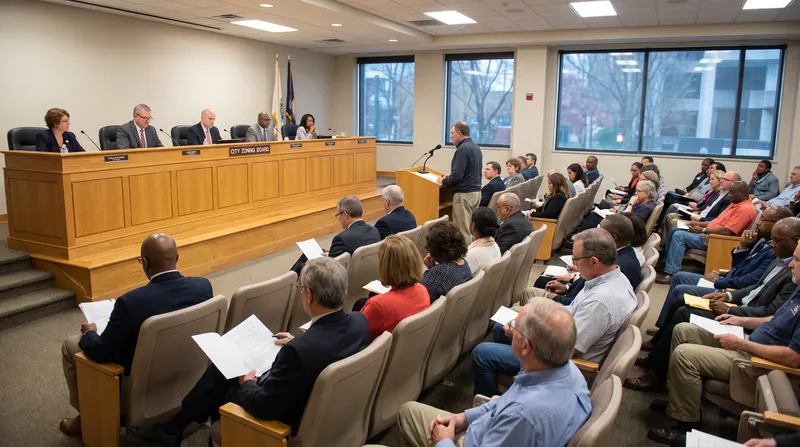 Public hearings are a mandatory step in securing a zoning exception.
